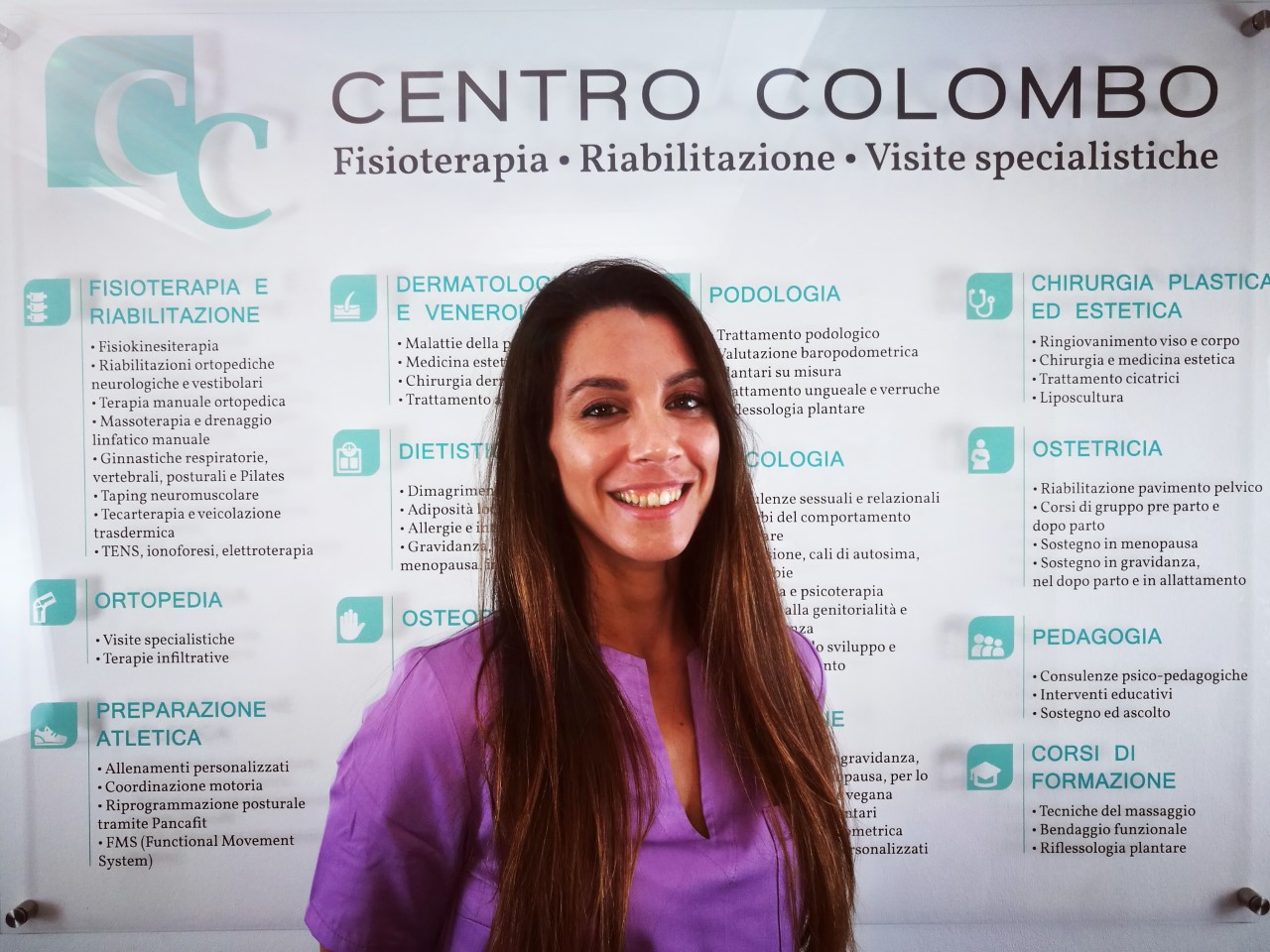 Valentina Bignone osteopata e preparatore atletico del centro colombo genova